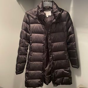 NWOT Laundry by Shelli Gunmental Down Coat
